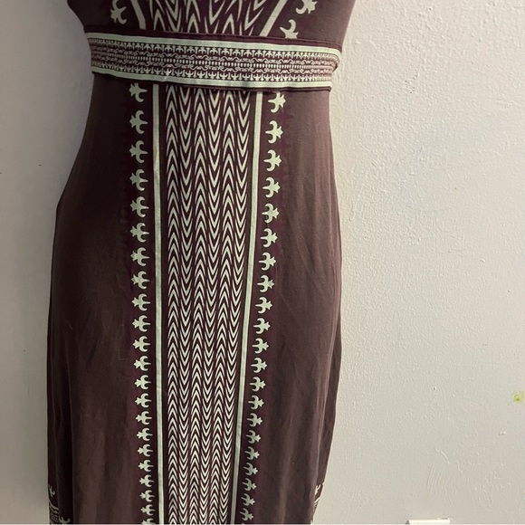 Athleta Sleeveless Santorini Patterned Dress Self Tie Waist Shelf Bra Size Small - Picture 10 of 14